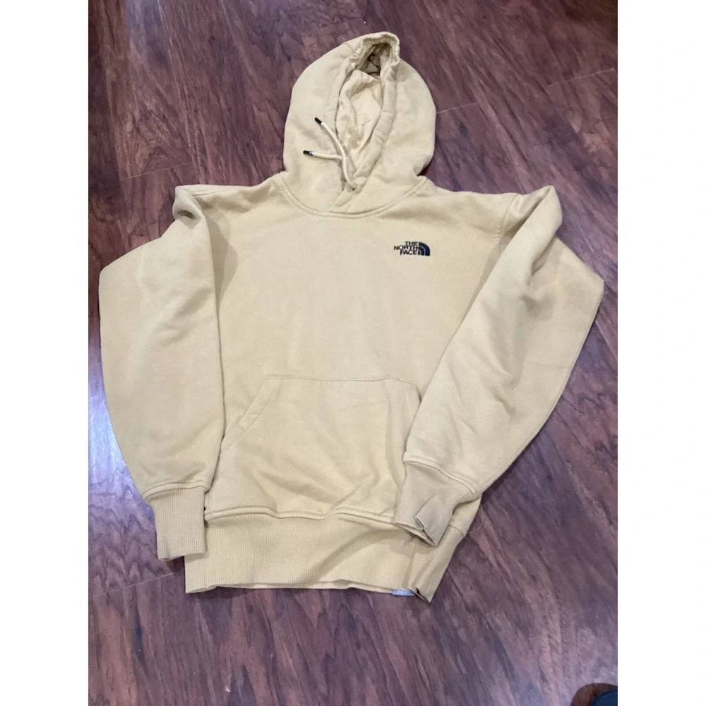 The North Face Mens S Women XS Hoodie Back Logo Pockets Stitched